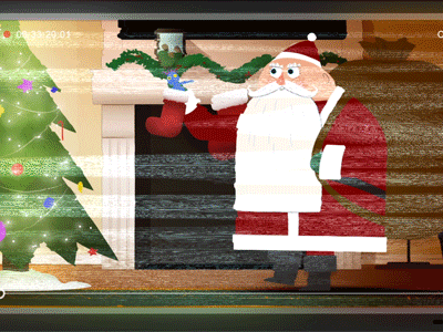 Naughty or Nice? camera christmas claus doll holiday santa sneaky stocking