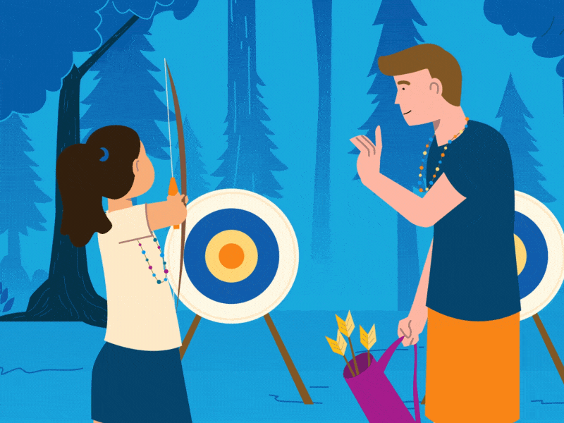 YMCA - Stay on Target! archer archery arrow bullseye exercise friends play power target toys triangle ymca