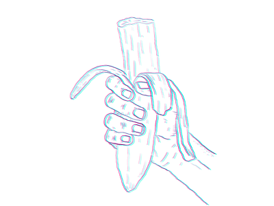 Go Bananas drawing handraw illustration illustrator moleskine sketch vector
