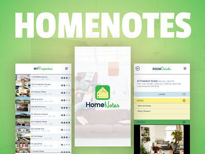 Homenotes Real Estate iOS mobile application