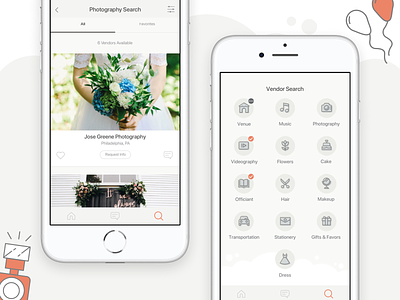 Planestry wedding planner iOS mobile app