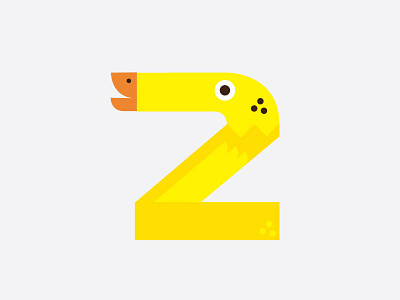 2 Duck customtype design diseño illustration ilustración logo numbers tipografía typography
