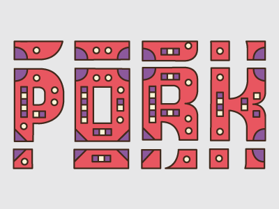 Pork design diseño illustration ilustración letters tipografía typography