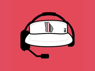 Visor T-Shirt Design for Seven Six Apparel bulldogs coach dawgs football georgia kirby uga