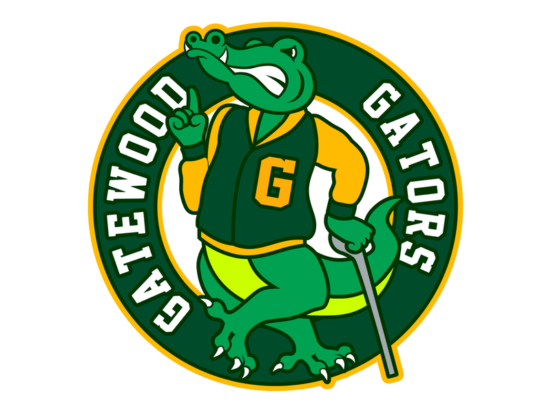 Gatewood Gators Primary mascot logo gators gatewood