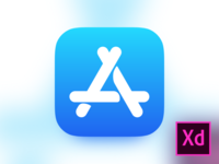 iOS 11 - App Store icon - Free .xd download