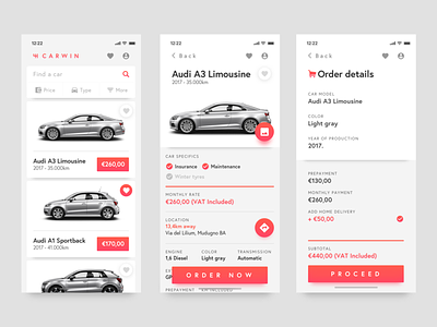 Car Leasing App car car booking credit delivery lease order rent vehicle