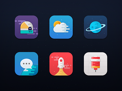 Some space icons