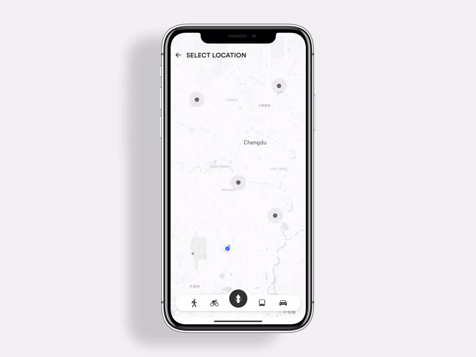 Navigation app by Oliver Wong for BestDream on Dribbble