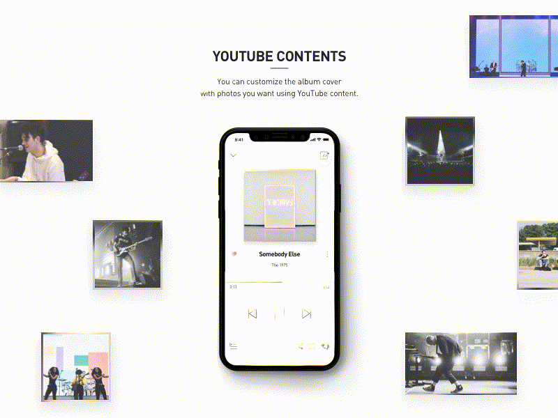 YouTube Music App Redesign Concept animation app concept design motion music redesign ui youtube