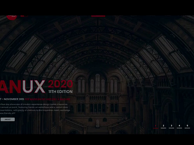 CANUX 2020 Concept canada canux concept conference conference design design event homepage motion design ui ux website