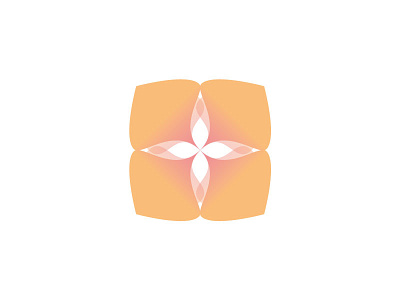 Bloom gradient logo symmetry