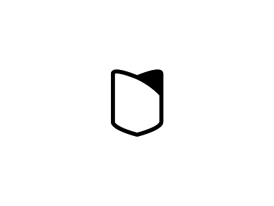 Shield icon logo minimal