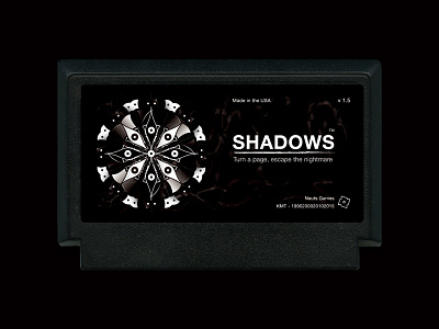 'SHADOWS' for Famicase 2015 label packaging video games