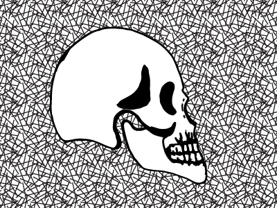 Skull Stylization illustration skull