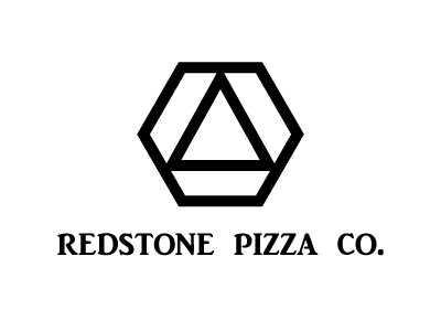 Redstone Pizza Co. black and white logos