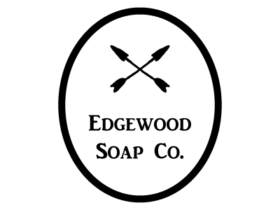 Edgewood Soap Co. No. 3 black and white illustration logo soap