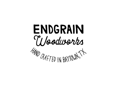 Endgrain Hand Letters Redo handlettering lettering logo logo design woodworking