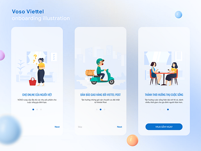 Voso onboarding illustrations