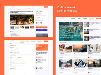 Online Travel Agency Website design home page travel uidesign