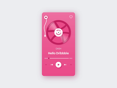 Hello dribbble! animation app design flat icon minimal ui ux vector web