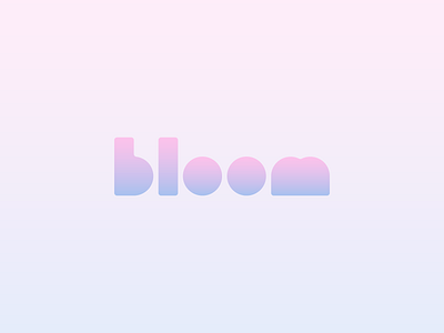 bloom baby baby clothes baby supply bloom concept design gradient logo logo concept logo design minimal