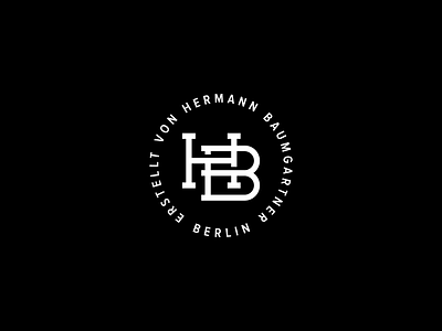 HB Monogram berlin branding concept logo design mark minimal monogram monogram design monogram logo