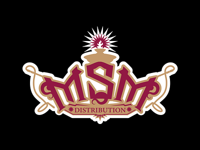 Logo work for MSM Distribution branding hookah logo vector