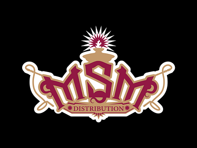 Logo work for MSM Distribution branding hookah logo vector