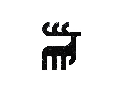 Deer mark animal deer logo mark symbol