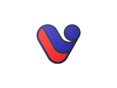 V letter logo mark symbol