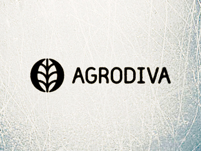 Logo seedlings magazine «AGRODIVA» fruit leaf logo mark tree