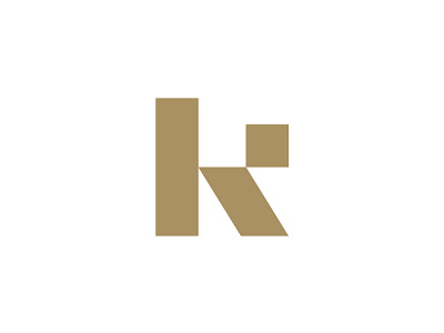 K sign letter logo mark minimal symbol