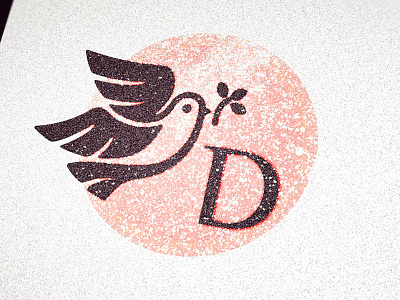 Dove logo animal bird dove geometry logo mark symbol