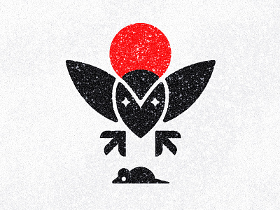 Owl Vs Mouse bird bird logo geometry japan logo mouse owl