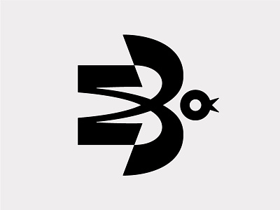 М + З + ласточка (Swallow) bird dird logo icon modern swallow symbol symbol mark