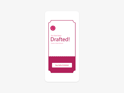 Hello Dribbble