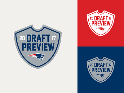 2017 PATRIOTS DRAFT LOGO SET // DRAFT PREVIEW