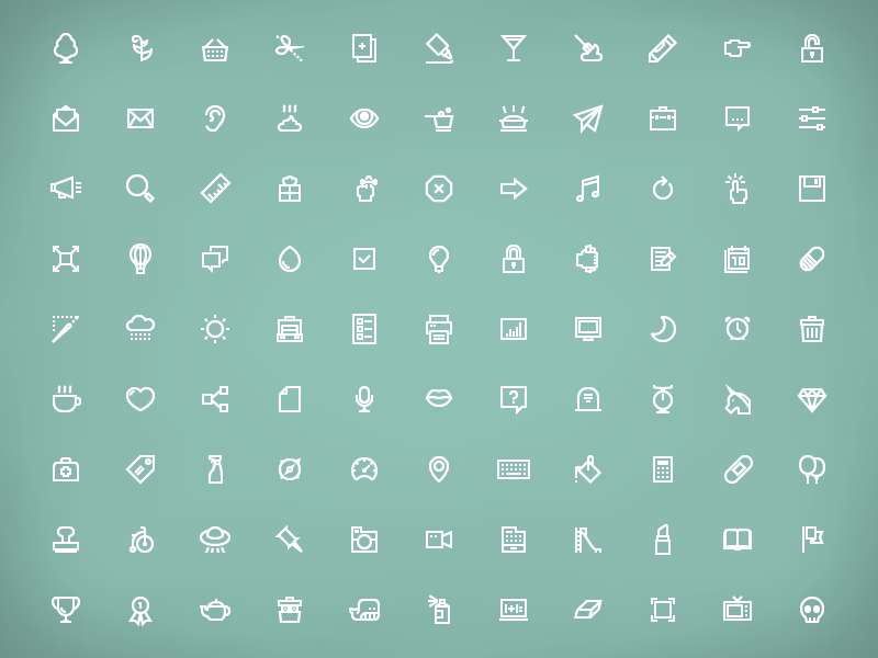 simple line icons icons iconography lines unicorn whale set simple whimsical