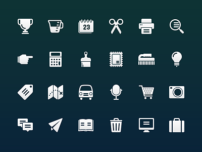 Rounded and Filled Icons