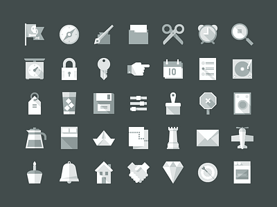 Flat Shadows free iconography icons illustration kickstarter