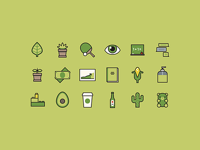 Avocado avocado freebie green heineken iconography icons