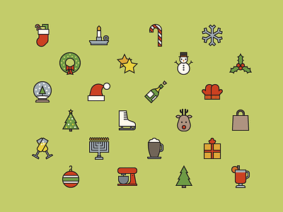 to [icon] holiday collections christmas free freebie holiday icon iconography illustration reindeer snowman