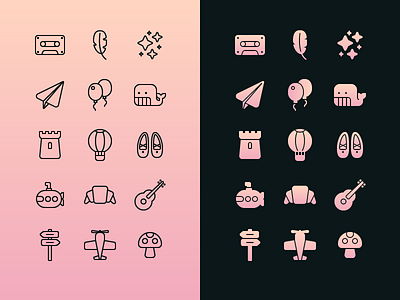 feather and stone fill free freebie iconography icons