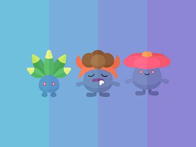 Oddish character game gloom icon iconography oddish plant pokémon vileplume