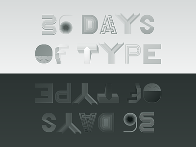 36 Days of Type black and white illustration lettering story type typography
