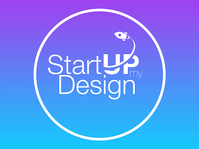 StartUp My Design Logo Design blue design gradient graphic logo purple startup startupmydesign