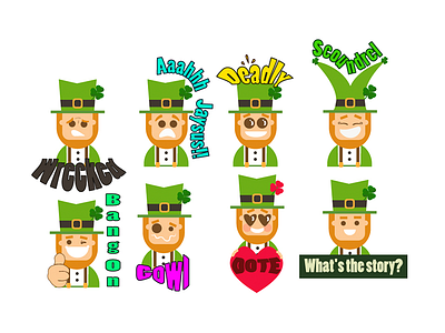 Irish Emoticons design dublin emoji emoticon graphic design ireland irish slang