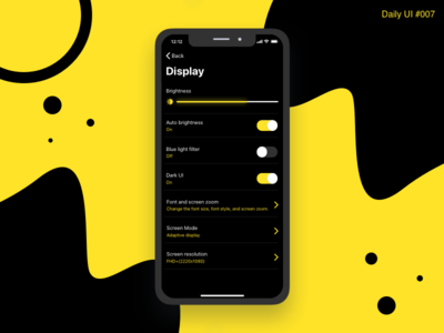 Settings Design - #007