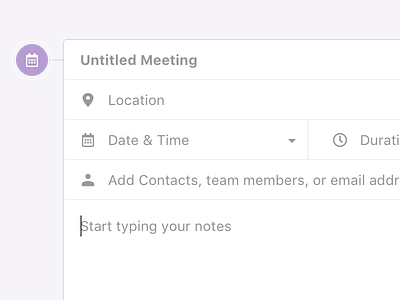 Meetings app concept crm design empty state exploration feature macos saas ui ux